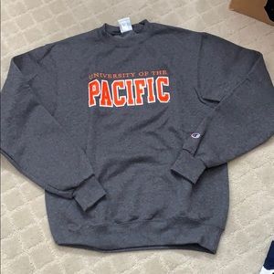 Grey, charcoal Crew neck sweater